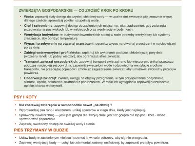 Jak chronić zwierzęta przed wysokimi temperatura