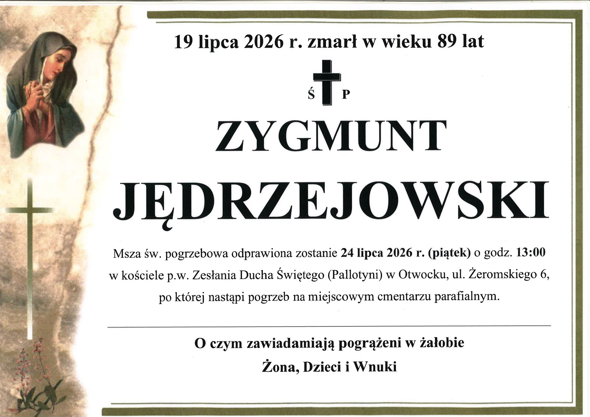 Informacja o śmierci byłego Powiatowego Lekarza 