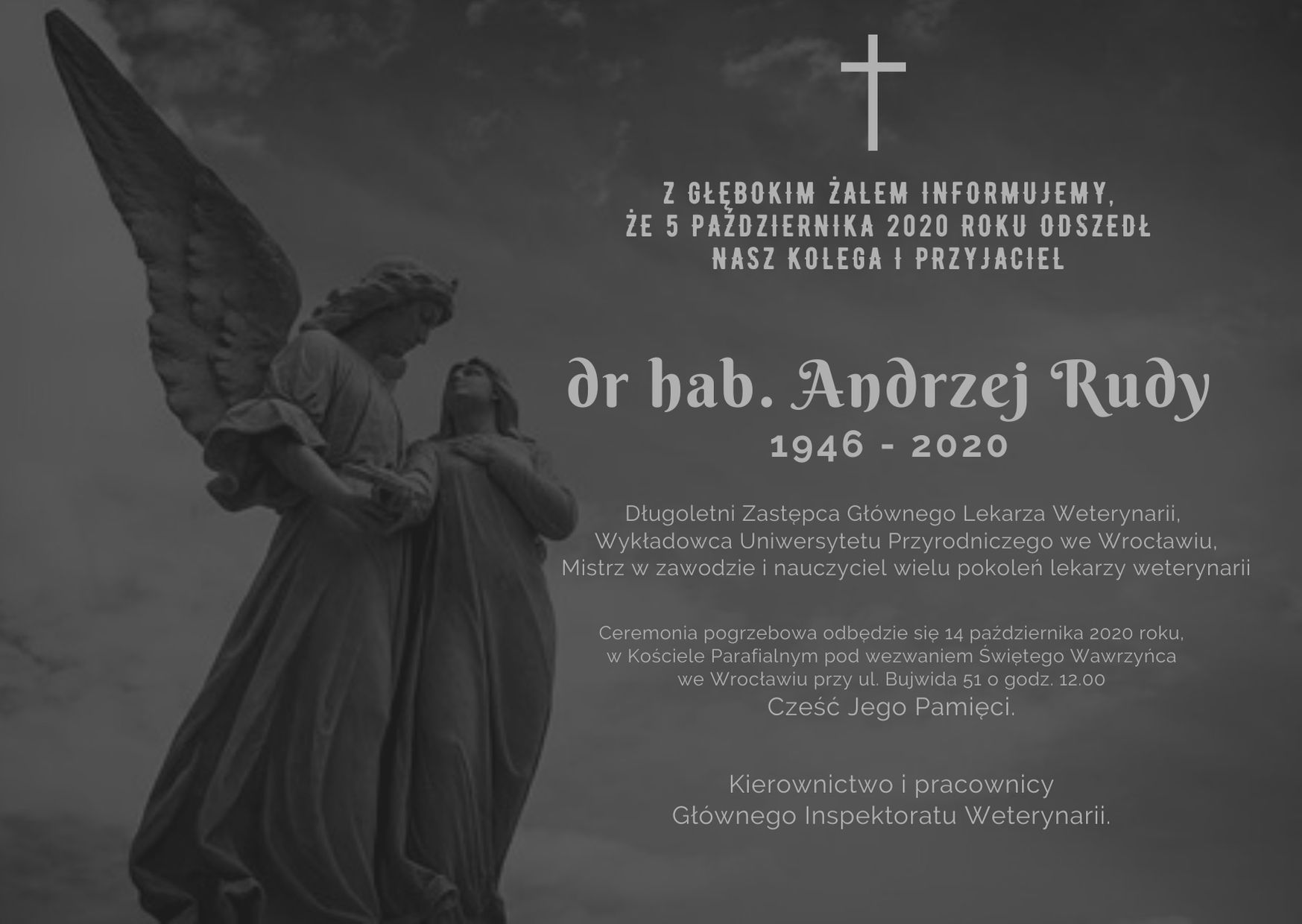 Pożegnanie dr. hab. Andrzeja Rudego